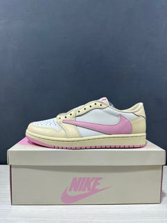 Jordan Travis Scott Air Jordan 1 Low OG Shy Pink Sneakers