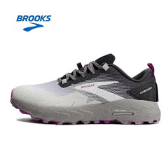 Brooks Cascadia 17 Trail Running Shoes in Gray and Purple