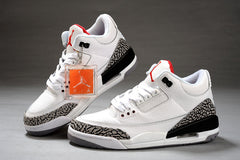Jordan Air Jordan 3 White Black High-Top Sneakers