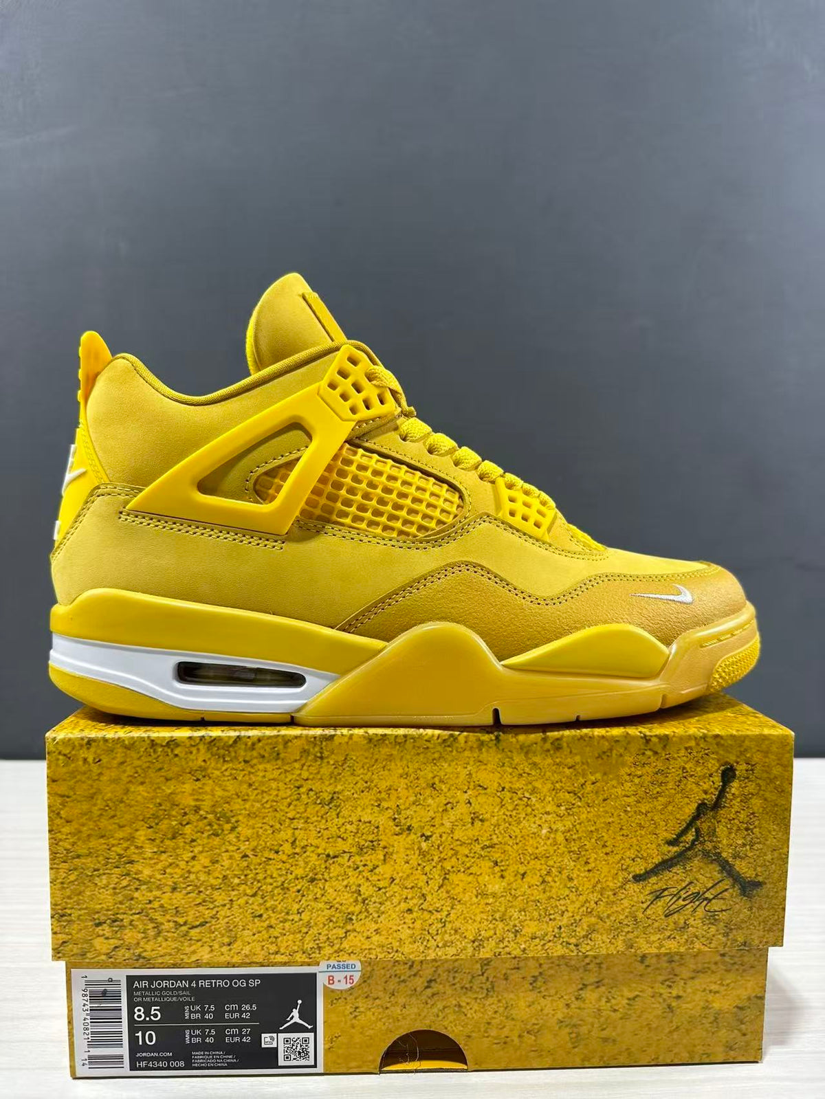 Jordan Air Jordan 4 Retro Marquette Yellow Brick HF4340-008