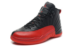 Air Jordan 12 Black and Red High-Top Basketball Sneakers