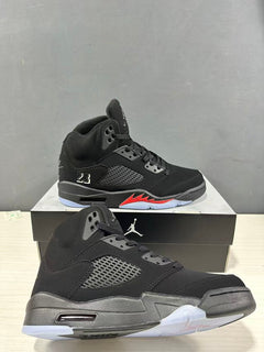 Jordan Air Jordan 5 Retro Black Red High-Top Sneakers