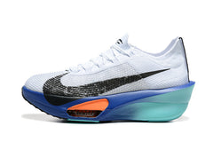 Nike ZoomX Running Shoes, White Blue and Orange