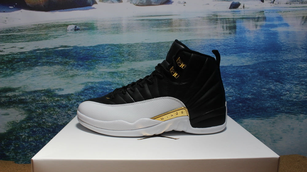 Jordan Air Jordan 12 Wings Black White Gold Sneakers 848692-033