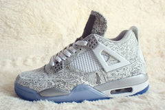 Jordan Air Jordan 4 Laser 5LAB4 White and Blue Sneakers