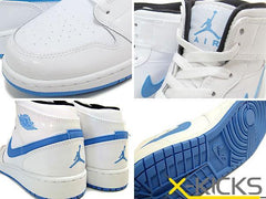 Jordan Air Jordan 1 High White and Royal Blue Sneakers