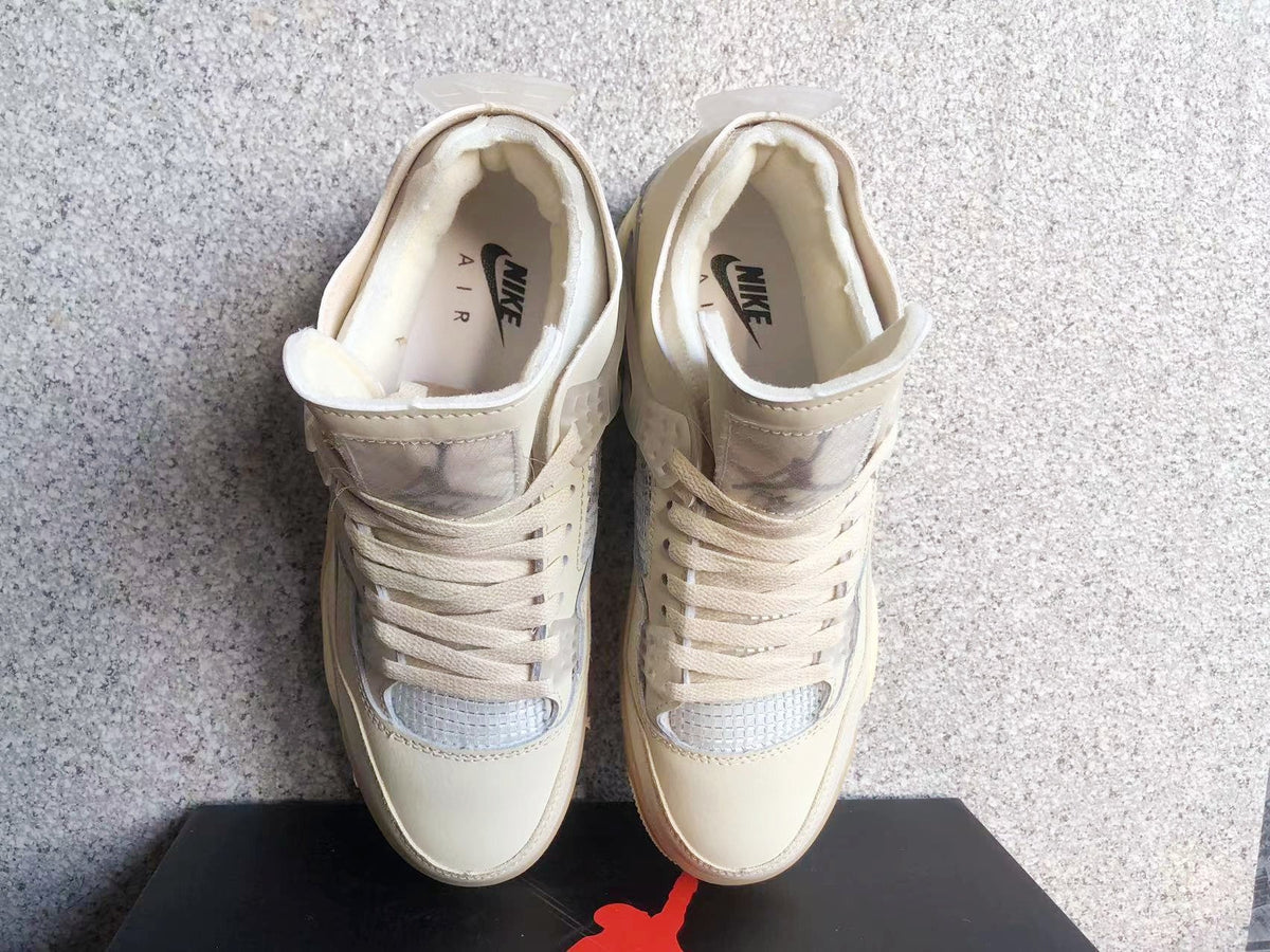 Jordan 4 Retro Off-White Sail Sneakers