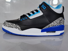 Jordan 3 Retro Black Blue Elephant Print Sneakers
