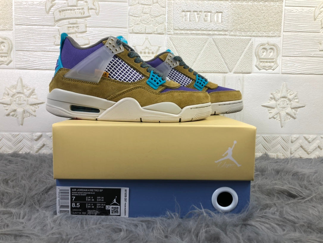 Jordan Air Jordan 4 Desert Moss Sneakers Olive Purple DJ5718-300