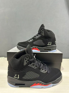 Jordan Air Jordan 5 Retro Black Red High-Top Sneakers