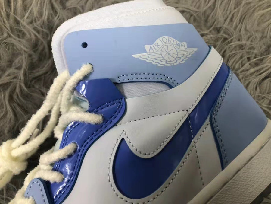 Jordan Air Jordan 1 Zoom CMFT High-Top Sneakers Blue White
