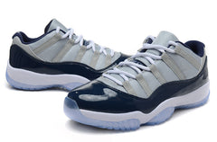 Jordan Air Jordan 11 Retro Low Sneakers, White and Navy