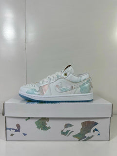 Jordan Air Jordan 1 Low Steam Puppet Sneakers White Blue FN8901-164
