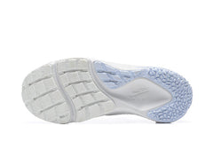 Nike Air Huarache Run Sneakers in White and Pale Blue
