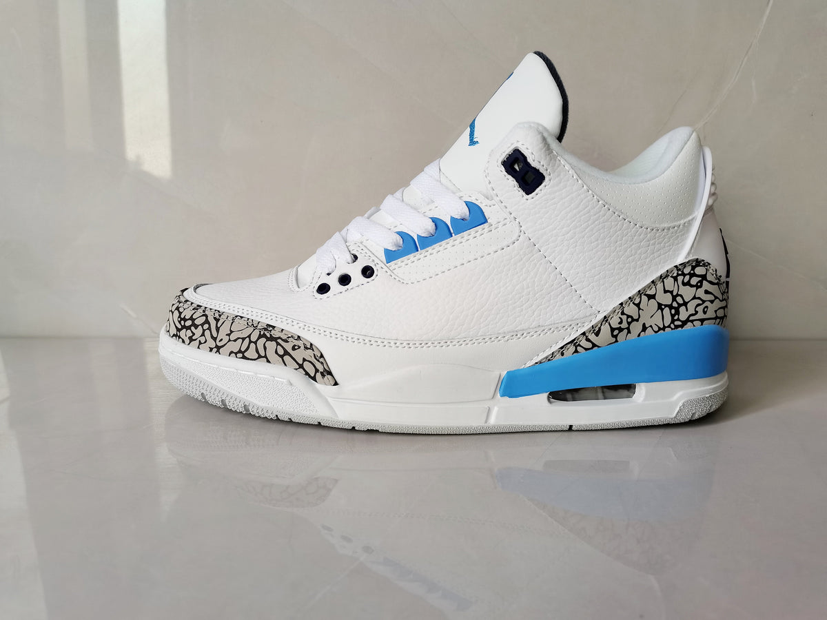 Jordan Air Jordan 3 Retro White Blue Sneakers