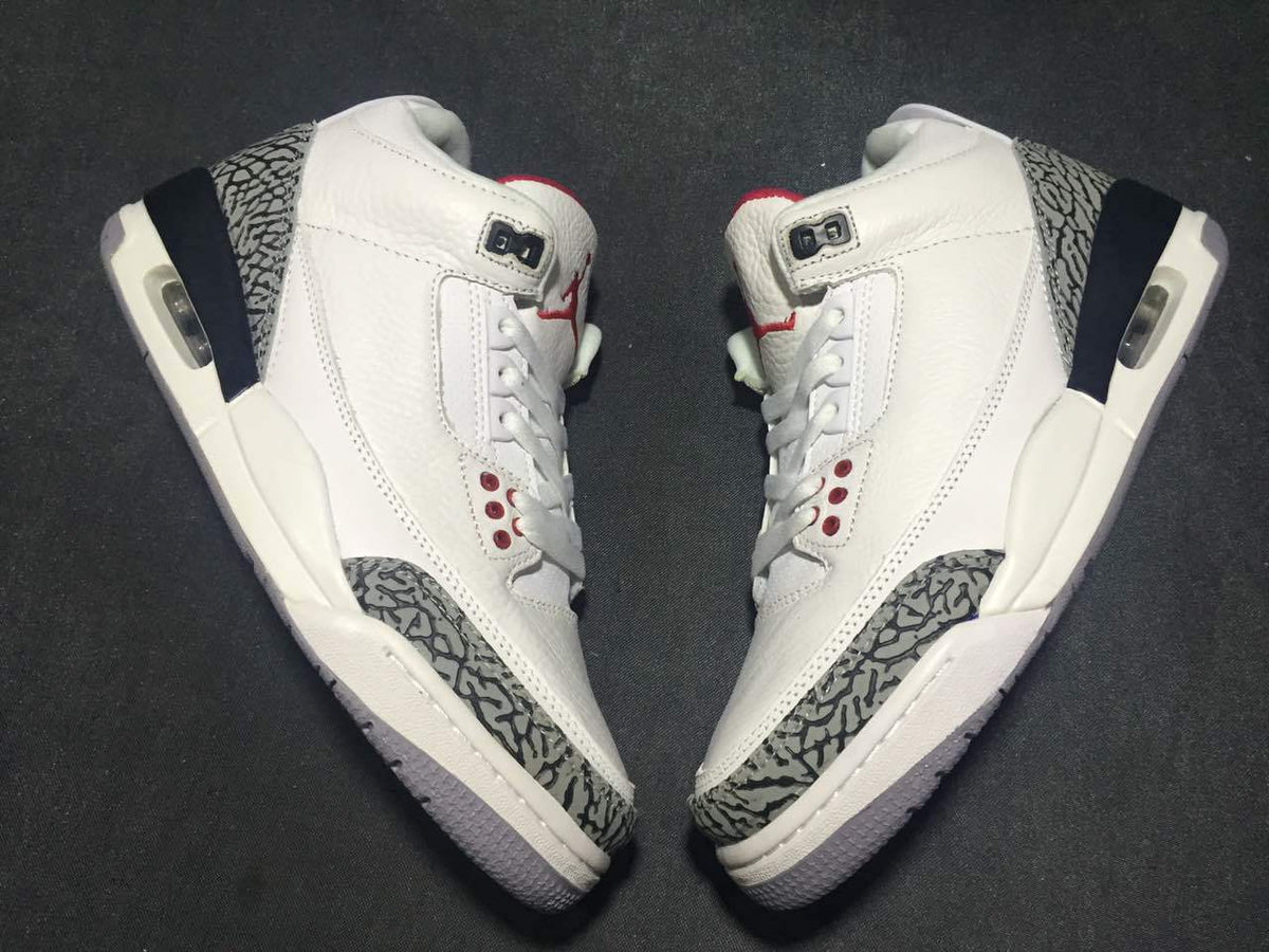 Jordan Air Jordan 3 White Cement High-Top Sneakers