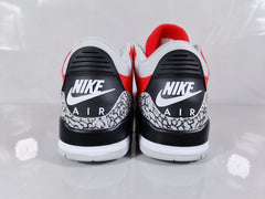 Jordan Air Jordan 3 Retro Red Black Crackle Sneakers