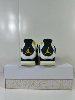 Jordan Air Jordan 4 Vivid Sulfur Sneakers White Yellow AQ9129-101