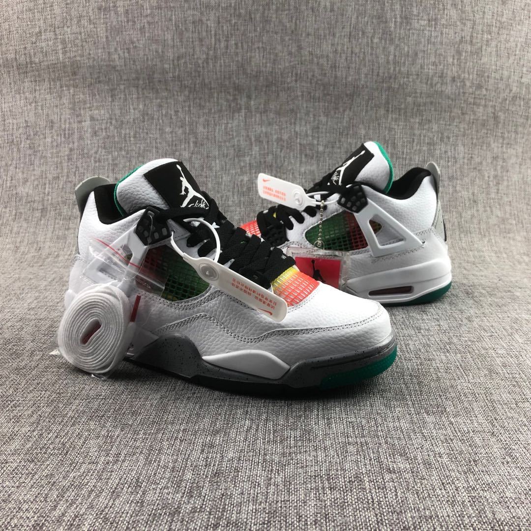 Jordan Air Jordan 4 Rasta White Green Sneakers