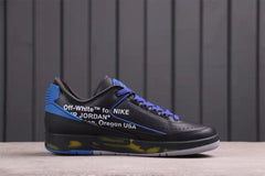 Jordan 2 Low x Off-White Black Blue Sneakers DM7866-14