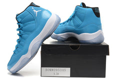 Air Jordan 11 High Sneakers in Blue and White