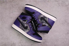 Jordan 1 Zoom Air CMFT Bayou Boys Black Purple DC2133-500