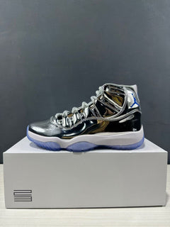 Jordan Air Jordan 11 Retro Liquid Silver High-Top Sneakers