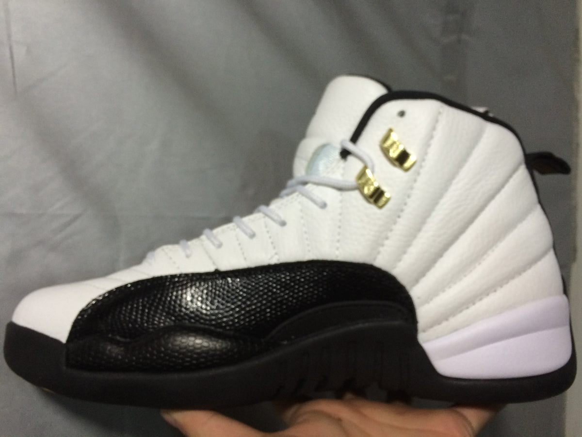 Jordan Air Jordan 12 Retro White and Black High-Top Sneakers