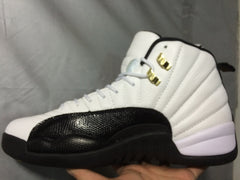 Jordan Air Jordan 12 Retro White and Black High-Top Sneakers
