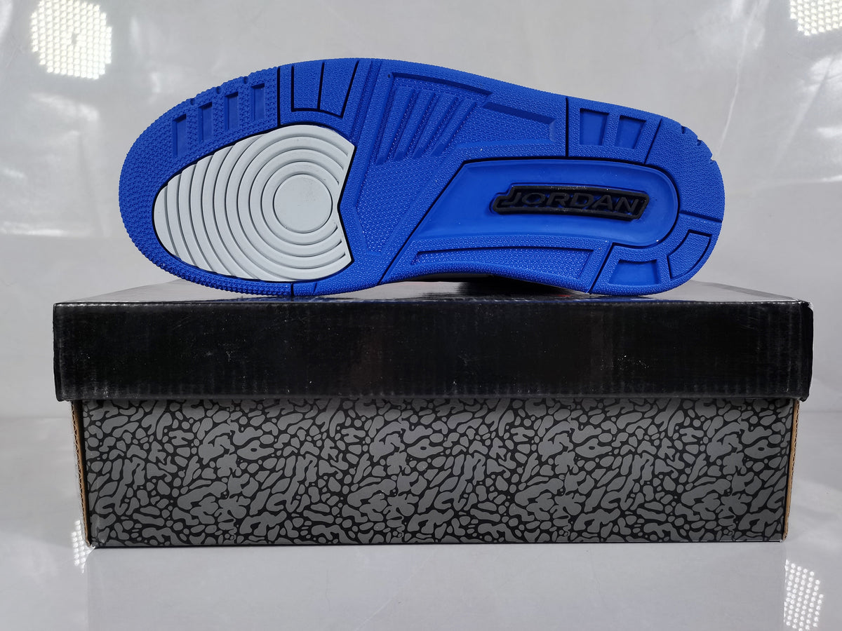 Jordan 3 Retro Black Blue Elephant Print Sneakers