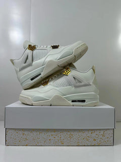 Jordan Air Jordan 4 Metallic Gold Sneakers White AQ9129-170
