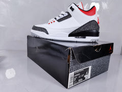 Air Jordan 3 Retro SE White Cement Fire Red Sneakers