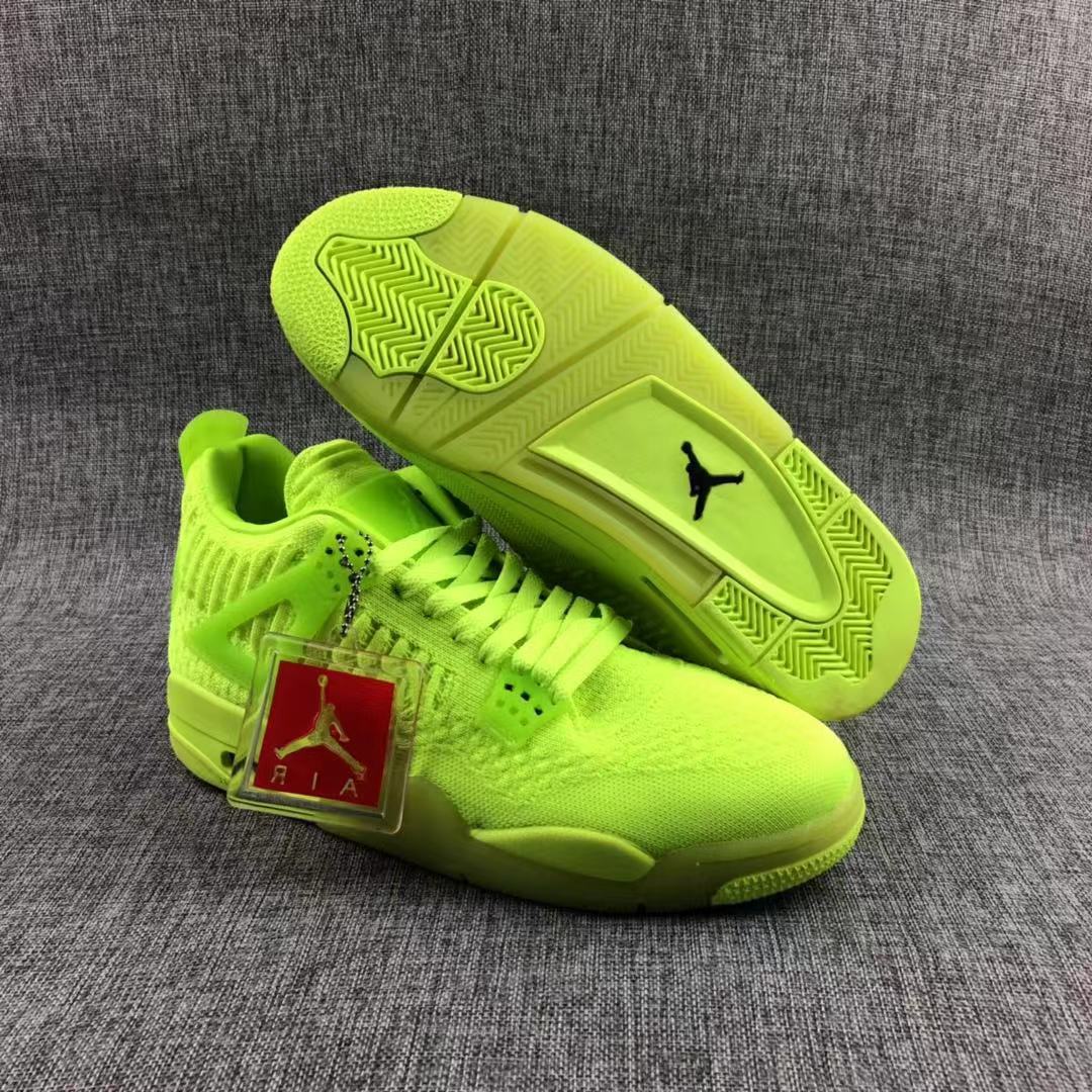 Jordan Air Jordan 4 Woven Sneakers Fluorescent Green