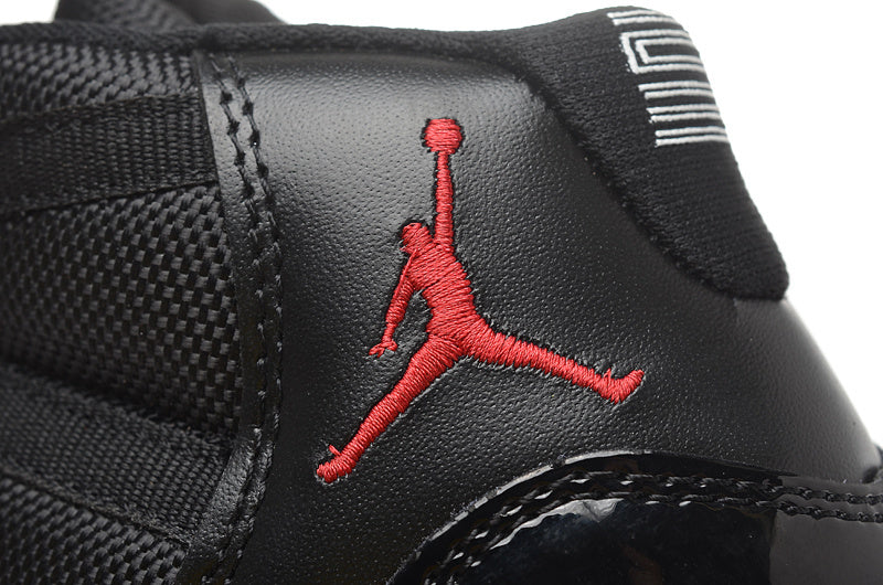 Air Jordan 11 Retro High Black Red Basketball Sneakers
