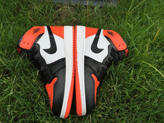 Jordan 1 High Women's Black Orange White Sneakers