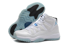 Jordan Air Jordan 11 Retro High-Top Sneakers in White and Blue