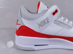 Air Jordan 3 Retro White Red Sneakers