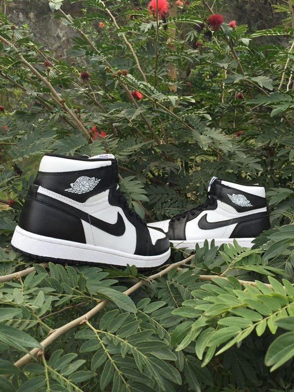 Jordan 1 High Black and White Sneakers
