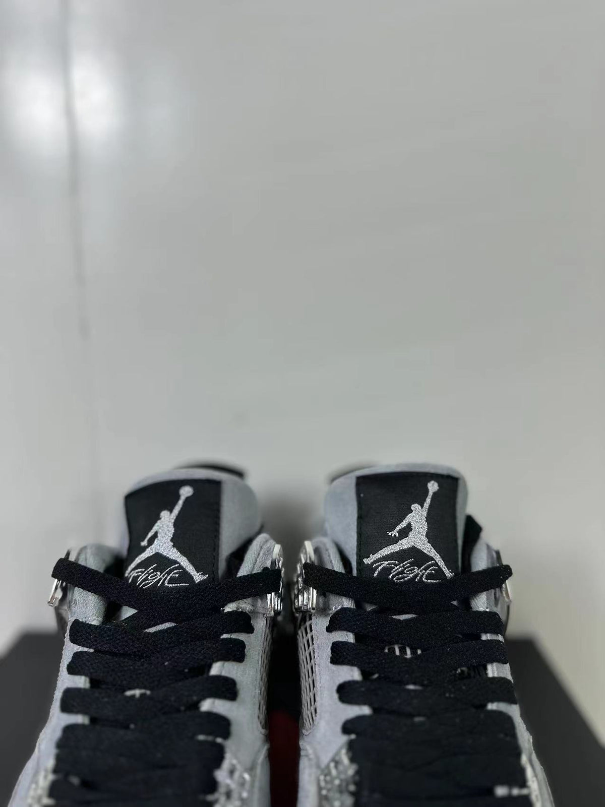 Jordan Air Jordan 4 Retro Gray Black Sneakers AQ9129-005
