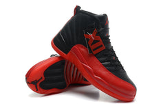 Air Jordan 12 Black and Red High-Top Basketball Sneakers