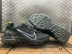 Nike React Live Black Sneakers with Volt Accents