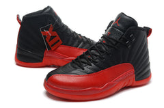 Air Jordan 12 Black and Red High-Top Basketball Sneakers