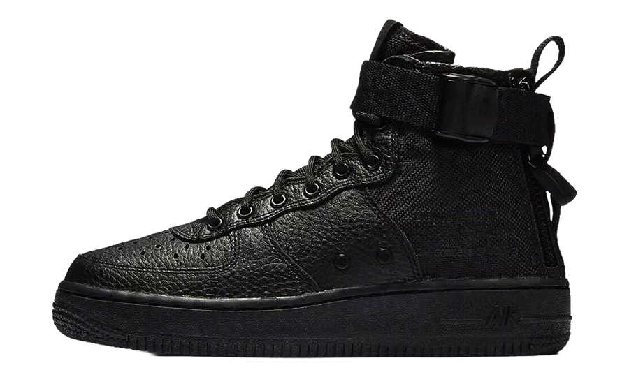 SF Air Force 1 Mid GS "Triple Black" AJ0424 003